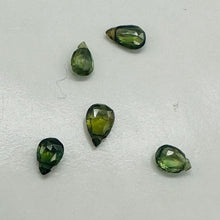 Load image into Gallery viewer, Sapphire AAA Faceted 2.2cts Parcel Briolette Beads | 6x4 to 5x4mm | Green | 5 |
