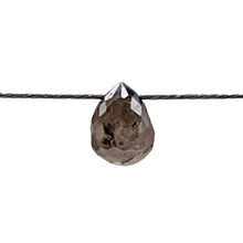 Load image into Gallery viewer, Champagne Diamond Faceted .26ct Brio;ette | 3x3mm | White tint | 1 Bead