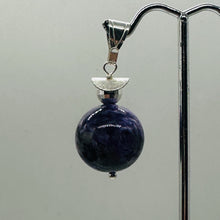 Load image into Gallery viewer, Charoite Sterling Silver Pendant | Purple, White | 1 3/4" Long |