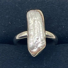 Load image into Gallery viewer, Biwa Pearl Sterling Silver Ring | Size 10 | Lavender Pink White | 1 Ring |