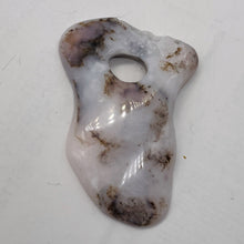 Load image into Gallery viewer, Peruvian Opal 13g Abstract Cut | 52x37x3mm | White. Gray, Pink | 1 Pendant Bead|