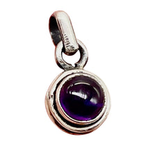 Load image into Gallery viewer, Amethyst Sterling Silver Drop Pendant | 1/2" Long | Purple | 1 Pendant |