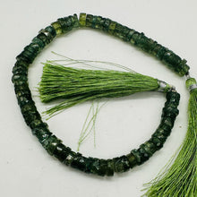 Load image into Gallery viewer, Tsavorite Garnet 6x2mm Faceted Rondelle Bead Strand | 1" Long | Green| 80 Beads|