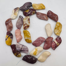 Load image into Gallery viewer, Fab Mookaite Wavy Marquis Bead Strand | 30x15mm | 11 Beads |