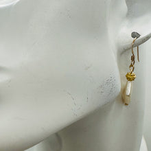 Load image into Gallery viewer, White Freshwater Pearl Dangle Earrings 14K Gold Filled 1.25 Inch