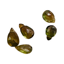 Load image into Gallery viewer, Sapphire AAA Faceted 2.2cts Parcel Briolette Beads | 6x4 to 5x4mm | Green | 5 |