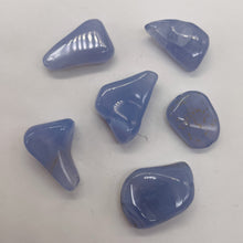 Load image into Gallery viewer, Blue Chalcedony 28g Nugget Pendant Beads | 24x20 - 20x16mm | Blue | 6 Beads |