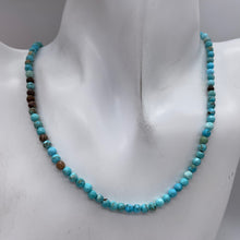 Load image into Gallery viewer, Turquoise Faceted Beads 16 Inch Strand | Round | 4mm | Blue | 100 Beads |