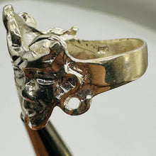 Load image into Gallery viewer, Smiling Frowning Drama Mask Sterling Silver Ring Size 5.5 Theater Jewelry