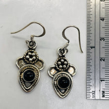 Load image into Gallery viewer, Stellar! Black Onyx Sterling Silver Drop/Dangle Earrings | 1 1/4" Long |