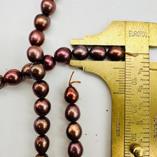 Load image into Gallery viewer, Fresh Water Pearls 16" Strand Potato Pearls | 7x6mm | Golden Red | 1 Strand |