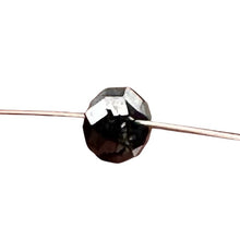 Load image into Gallery viewer, 1 Fancy Color 0.46cts Natural Black Diamond Roundel Bead 9892G