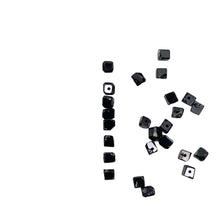 Load image into Gallery viewer, Natural Black Diamond 2.3cts Scissor Cut Cube Beads | 1x1mm to 2x1mm | 25 Beads|