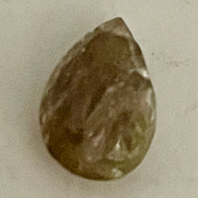 Load image into Gallery viewer, Sapphire 4.1ct Color Change Gemstone Briolette | 12x=x5mm | Green Clear | 1 Bead