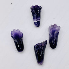 Load image into Gallery viewer, 1 Exquisitely Carved Natural Untreated Amethyst Lily Flower 109612