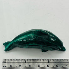Load image into Gallery viewer, Dolphin 57g Gemstone Carved Malachite Dolphin | 1 Specimen| | 71x39x20mm | Green