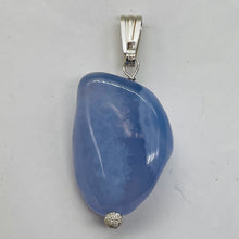 Load image into Gallery viewer, Blue Chalcedony Sterling Silver Designer Pendant | 1 1/2" Long| Blue| 1 Pendant|