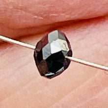 Load image into Gallery viewer, 1 Natural Black 0.51cts Diamond Roundel Bead 9892F