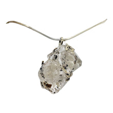 Load image into Gallery viewer, Twin Herkimer Diamond Faceted Infinity Pendant | 1 3/4" Long| Clear | 1 Pendant|
