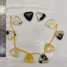 Load image into Gallery viewer, This Is 8 Beads of Rare Golden Opal Triangle Briolette 003424