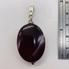 Load image into Gallery viewer, Mookaite Deep Sunset Sterling Silver Oval Pendant | 1 1/2" Long | Maroon White |