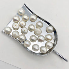 Load image into Gallery viewer, 1 Premium 8.5mm 1/2 Drilled White Pearl Bead 003915A