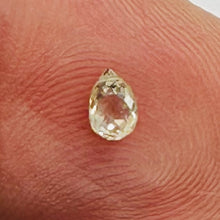 Load image into Gallery viewer, Natural Canary Diamond 4.25x3mm Briolette Bead .27cts 6111