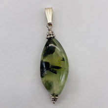 Load image into Gallery viewer, Tourmalinated Quartz Sterling Silver Pendant | 1 3/4" Long | Clear Green Black |