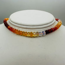 Load image into Gallery viewer, Fire Opal Faceted Rondelle Beads 5.5-6mm Red Orange Clear 119pcs