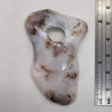 Load image into Gallery viewer, Peruvian Opal 13g Abstract Cut | 52x37x3mm | White. Gray, Pink | 1 Pendant Bead|