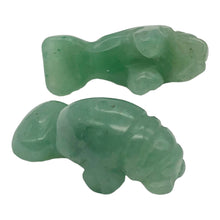 Load image into Gallery viewer, Grace 2 Carved Green Aventurine Manatee Beads | 21x11x9mm | Green