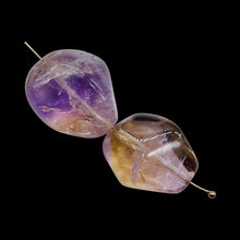 Load image into Gallery viewer, Ametrine Large Nugget Pendant Beads| 21x17x12/20x16x11 | Purple/Gold | 2 Beads |