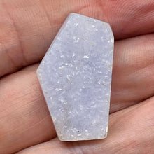 Load image into Gallery viewer, Chalcedony Druzy 42ct Designer Cut Pendant Bead| 31x18x9mm| Blue| 1 Pendant Bead