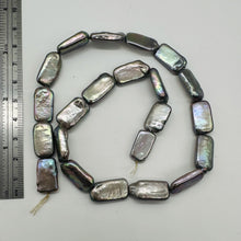 Load image into Gallery viewer, Glamour Platinum 18x9mm Rectangle Coin FW Pearl Strand 109935