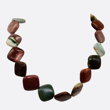 Load image into Gallery viewer, Imperial Jasper 20x18x6mm Square Coin Bead Strand 110259