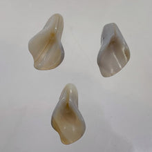 Load image into Gallery viewer, Chalcedony Calla Lily Flower Beads | 22x11x2.5mm to 27x11x2mm | White | 3 Beads|