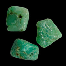 Load image into Gallery viewer, Chrysoprase Nugget Pendant Beadsl | 33x18mm, 30x15mm, 33x13mm | Green | 3 Beads|