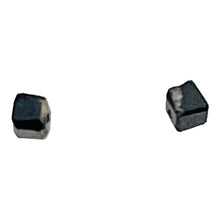 Load image into Gallery viewer, 2 Natural Black 0.06cts Diamond Cube Beads 8954B