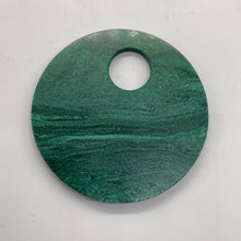 Load image into Gallery viewer, Green African Jade Pi Circle Pendant Bead | 50mm x 4mm | 12mm Hole |