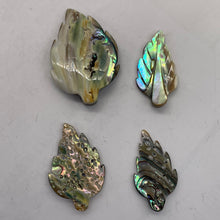 Load image into Gallery viewer, Two Beads of Shimmering Abalone Leaf Pendant Beads 004326A