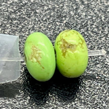 Load image into Gallery viewer, Gaspeite Hi Grade 5mm Rondelle Beads | 5mm | Green Brown | 2 Beads |