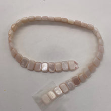 Load image into Gallery viewer, Mother of Pearl Double Drilled Half Strand Rectangle Cut| 8x5x3mm| Pink|40 Beads