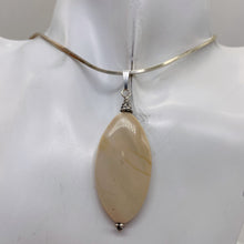 Load image into Gallery viewer, Mookaite Australian Sterling Silver Marquise Cut Pendant | White | 2 1/4" Long |