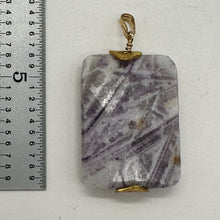 Load image into Gallery viewer, Purple Flower Sodalite Faceted 14K Gold Filled Pendant } 1 3/4" Long| 1 Pendant|