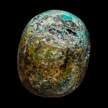 Load image into Gallery viewer, Turquoise Natural Focal 53g Nugget Bead | 44x35x27mm | Blue, Black | 1 Bead |