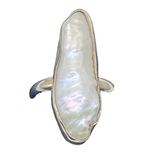 Load image into Gallery viewer, Biwa Pearl Sterling Silver Ring | Size 7.5 | White | 1 Ring |