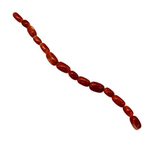 Load image into Gallery viewer, Coral Natural Oval Beads | Salmon, Red | 14 Beads | 5x3 to 7x4mm |