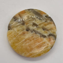 Load image into Gallery viewer, Big Cat Natural Untreated Feldspar 35mm Coin Pendant Bead | 35x5.5mm | 1 Bead |