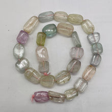 Load image into Gallery viewer, Kunzite 57G Flat Nugget Bead Strand| 20x10x5 to 12x11x5mm | Pink, Green, Clear |