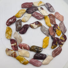 Load image into Gallery viewer, Fab Mookaite Wavy 30x15mm Marquis Bead Strand 106720